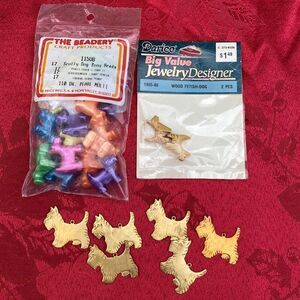 Bundle of Scottie Dog Beads and Charms
